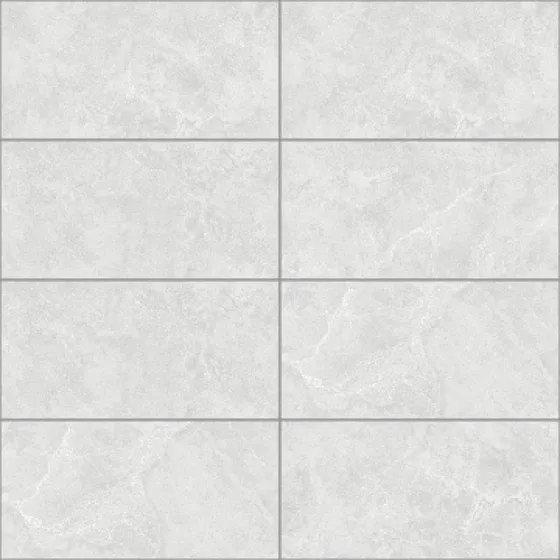 Modern light grey marble floor tile with natural stone texture on white background